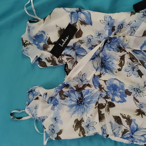 DONATING SOON NWT Lulus Ruched Mini Dress - Picture 5 of 5